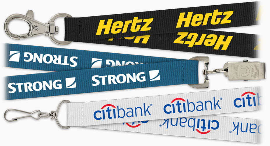 Factory wholesale custom logo Polyester Lanyard
