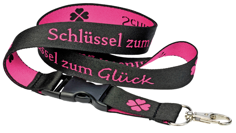 Wholesale custom cheap woven lanyard