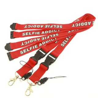 Wholesale cheap custom printing neck polyester lanyard no minimum order