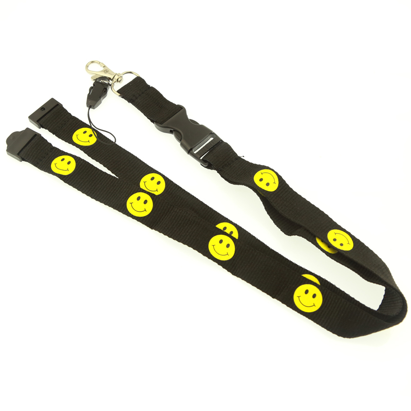 Wholesale cheap custom printing neck polyester lanyard no minimum order