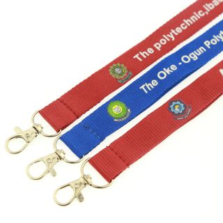 custom cheap wholesale polyester printed lanyard