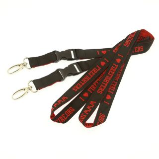 Manufacturer custom woven embroidered lanyards no minimum order
