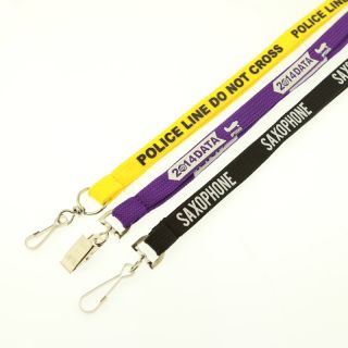 custom silk screen printed tube lanyard