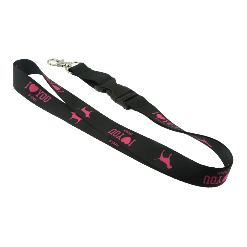 Economic Custom Lanyards With Printed Logo Polyester Sublimation Lanyard
