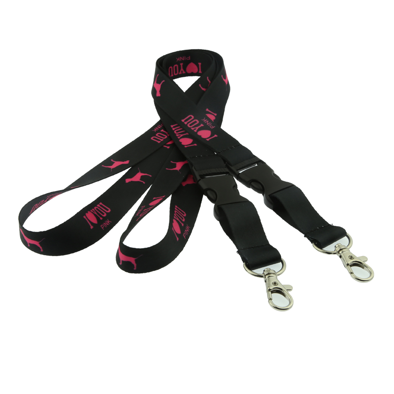 Economic Custom Lanyards With Printed Logo Polyester Sublimation Lanyard