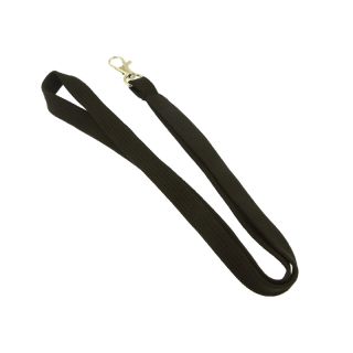 custom promotional black blank printing tube neck lanyard