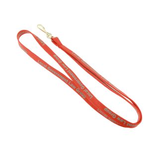 Polyester custom promotional gift tube lanyard no minimum order