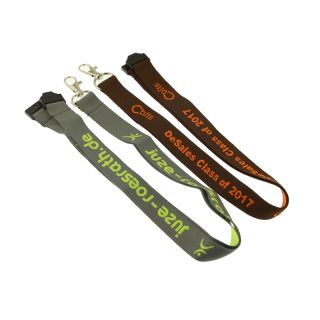 OEM embroidery brand keychain fashion embroidery key lanyards