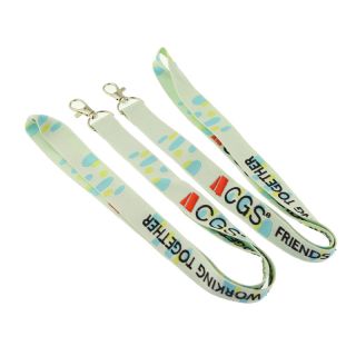 customized embroidery logo woven lanyard