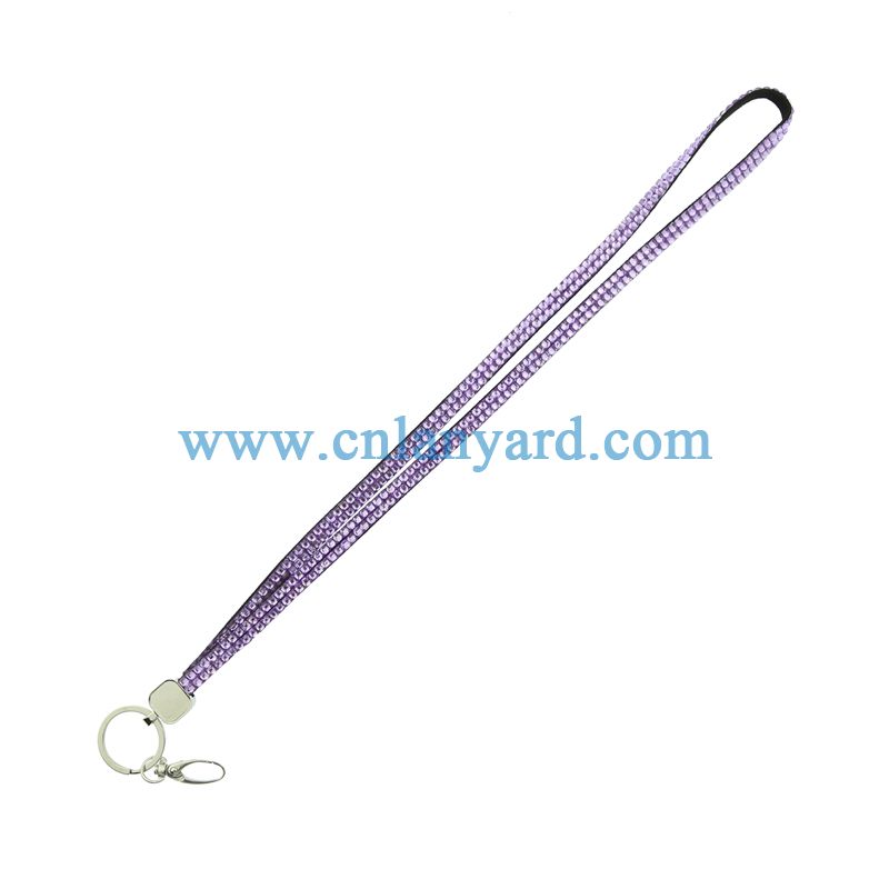 Rhinestone Keychain Long Lanyard