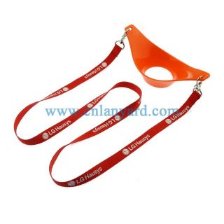 Wholesale latest wine glass holder lanyard custom lanyard
