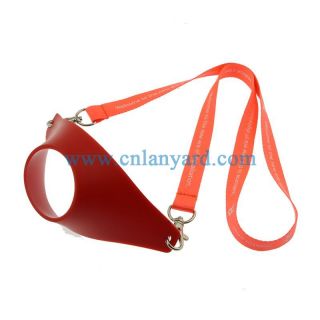 NEW Custom Promotion Cup Wine Glass Holder Lanyard with bottle holder
