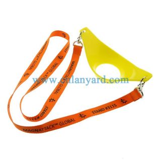 Free design custom logo glass holder lanyards for party 