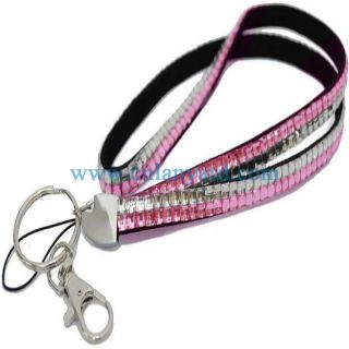 Quality Rhinestone Lanyard Long Lanyard ID Card Mobile Phone