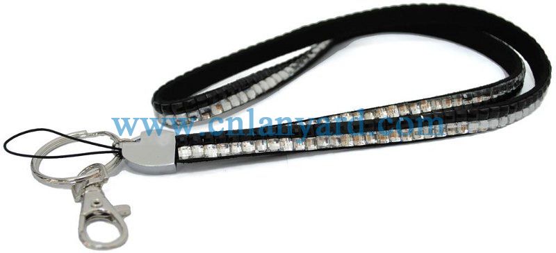 Quality Rhinestone Lanyard ID Card Mobile Phone 