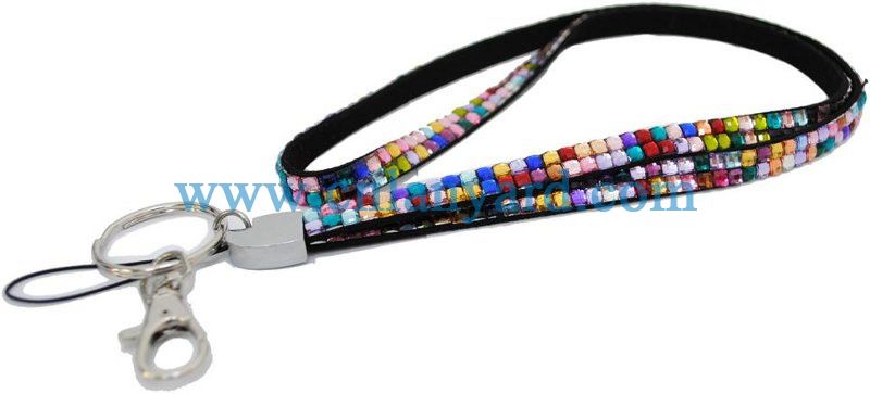 Sparkly Bling Rhinestone Lanyard for ID Cards