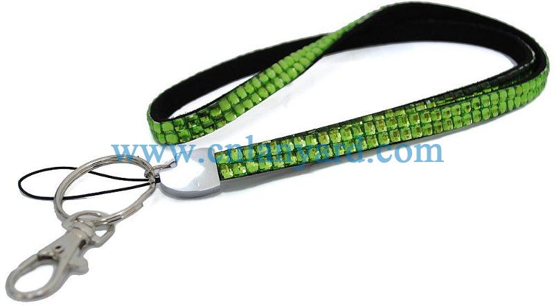 Lanyard Rhinestone Card Badge Holder Neck Key Strap