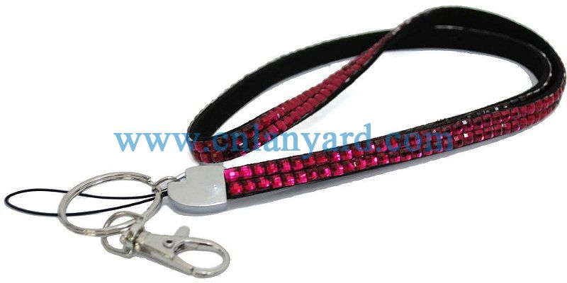 Lanyard Rhinestone Card Badge Holder Neck Key Strap