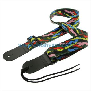 Cool pattern design strap for acoustic electric and bass guitar