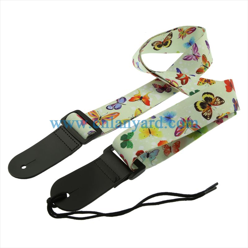Beautiful Guitar Strap with Leather End Electric Acoustic Bass