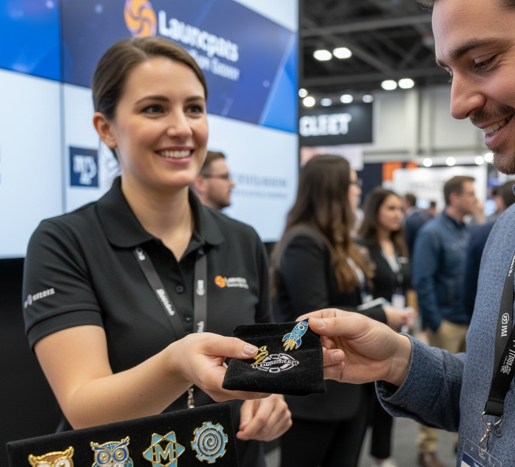 The Booth Bait Effect ，Why Custom Pins are the Secret to Trade Show Success