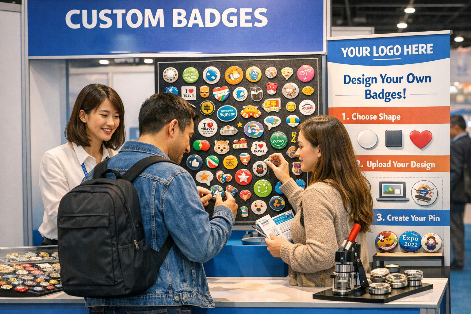 How Custom Pins Help Exhibitors Stand Out on the Show Floor