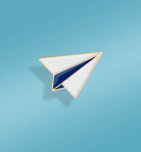 Custom Airplane Hard Enamel Pin detail 1 Custom Airplane Hard Enamel Pin detail 1