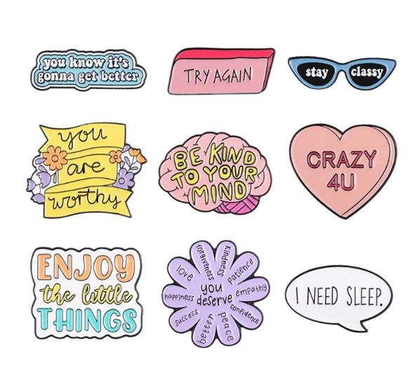 Custom Graffiti Text Enamel Pins detail 3