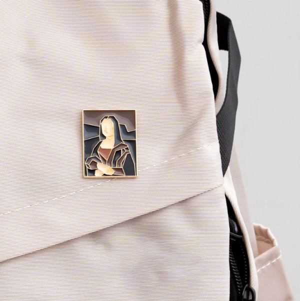 Custom Vintage Famous Painting Enamel Pins detail 2 Custom Vintage Famous Painting Enamel Pins detail 2