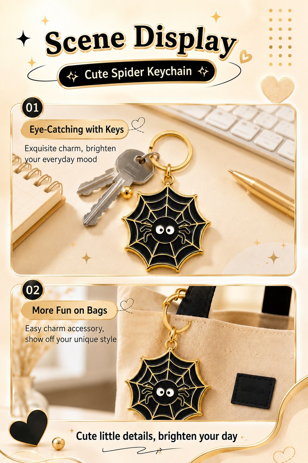 Custom Little Coal Ball Keychain product detail 3
