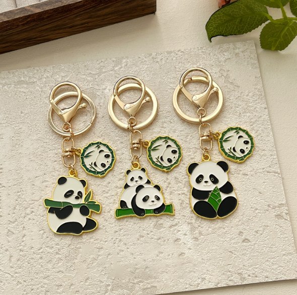 Custom Panda Metal Keychain product detail 4 Custom Panda Metal Keychain product detail 4