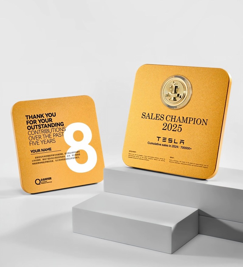 Orange and white custom metal medal award plaques Orange and white custom metal medal award plaques