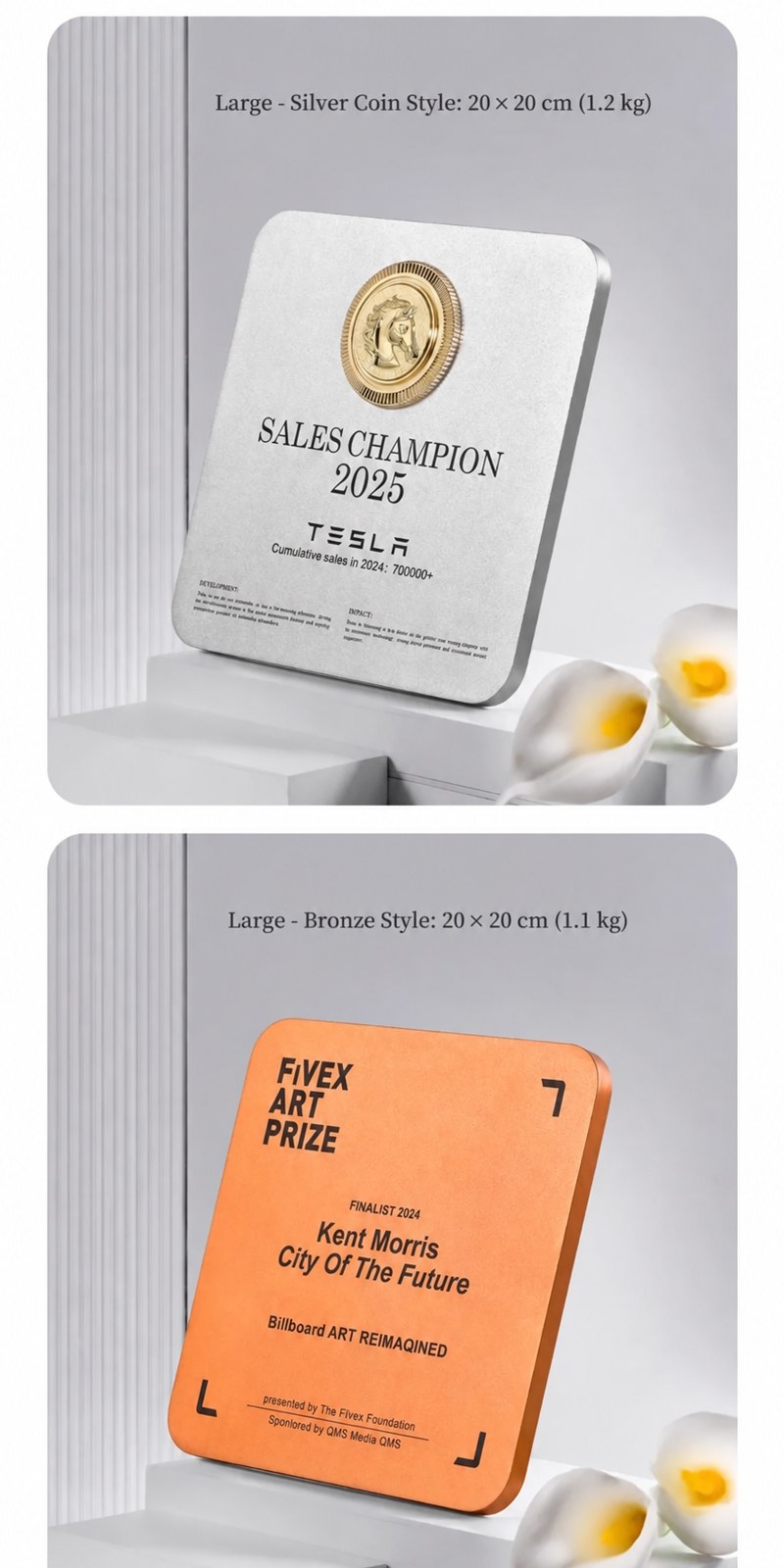 Custom metal award plaque color combinations Custom metal award plaque color combinations