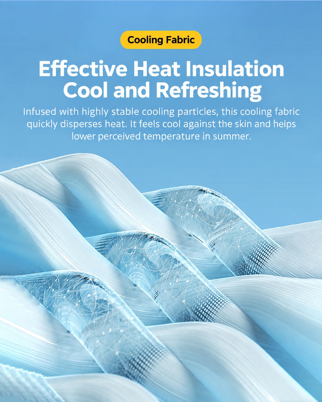 Cooling nylon fabric construction for sun visor hats